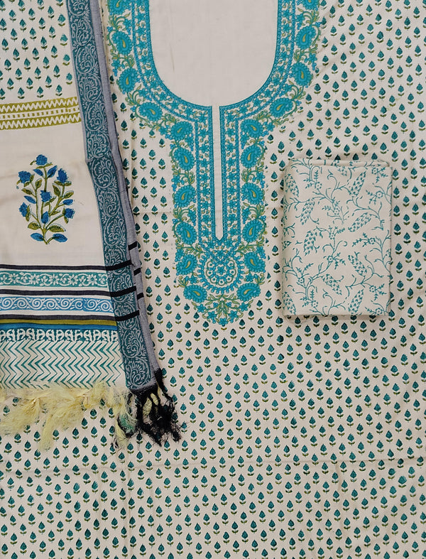 Unstitched Woolen Fancy Suit For Winters