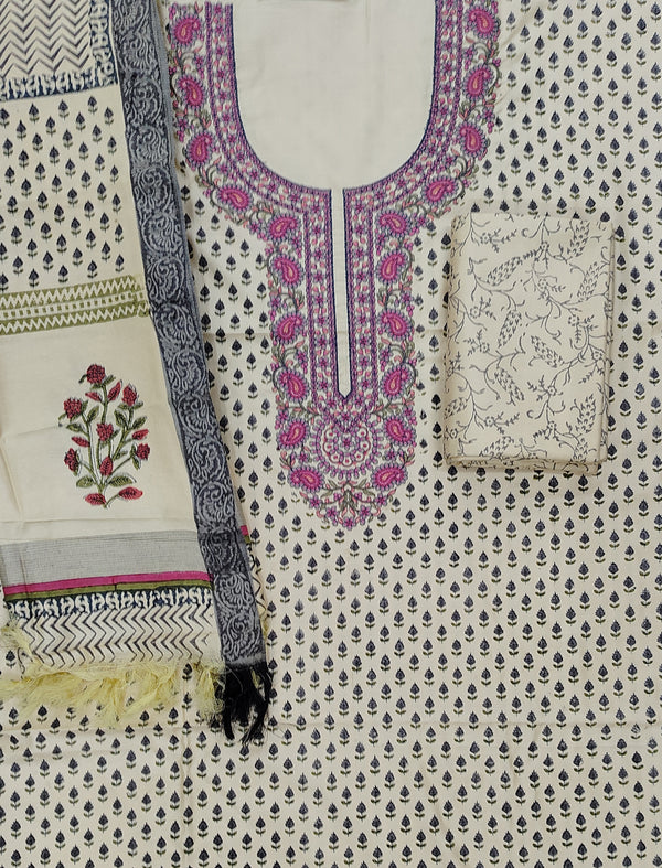 Unstitched Woolen Fancy Suit For Winters