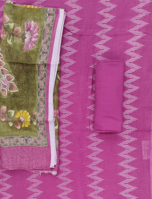 Festive Unstitched Linen Fancy Suit