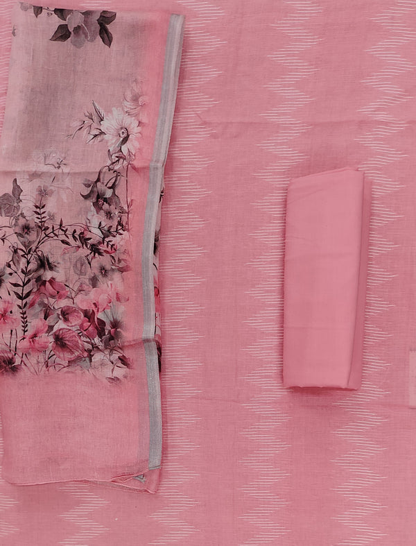 Festive Unstitched Linen Fancy Suit