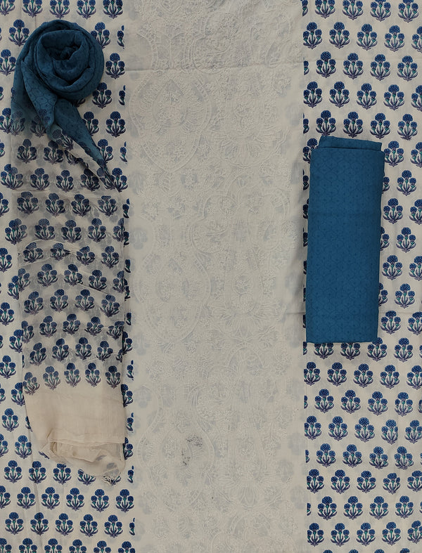 Festive Unstitched Chanderi Silk Fancy Suit