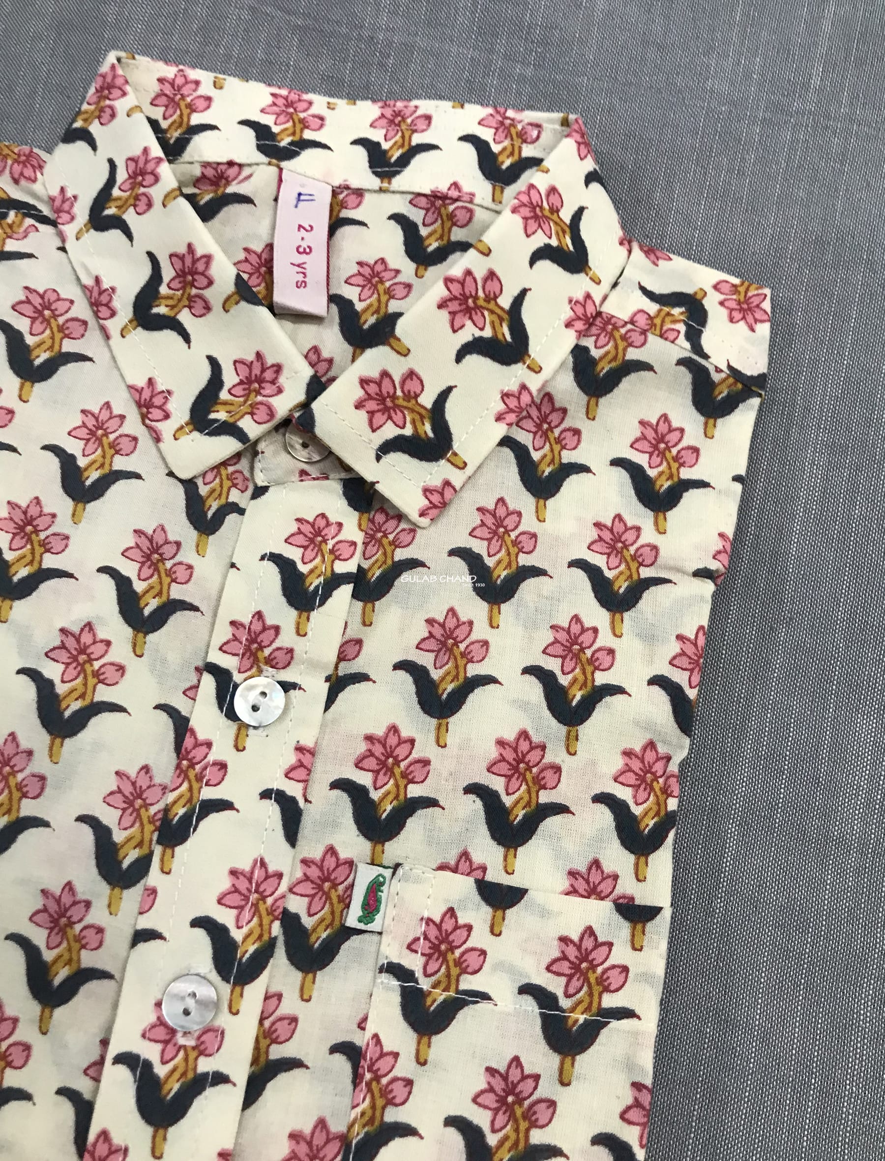 Printed Cotton Shirt For Kids