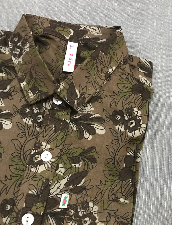 Printed Cotton Shirt For Kids