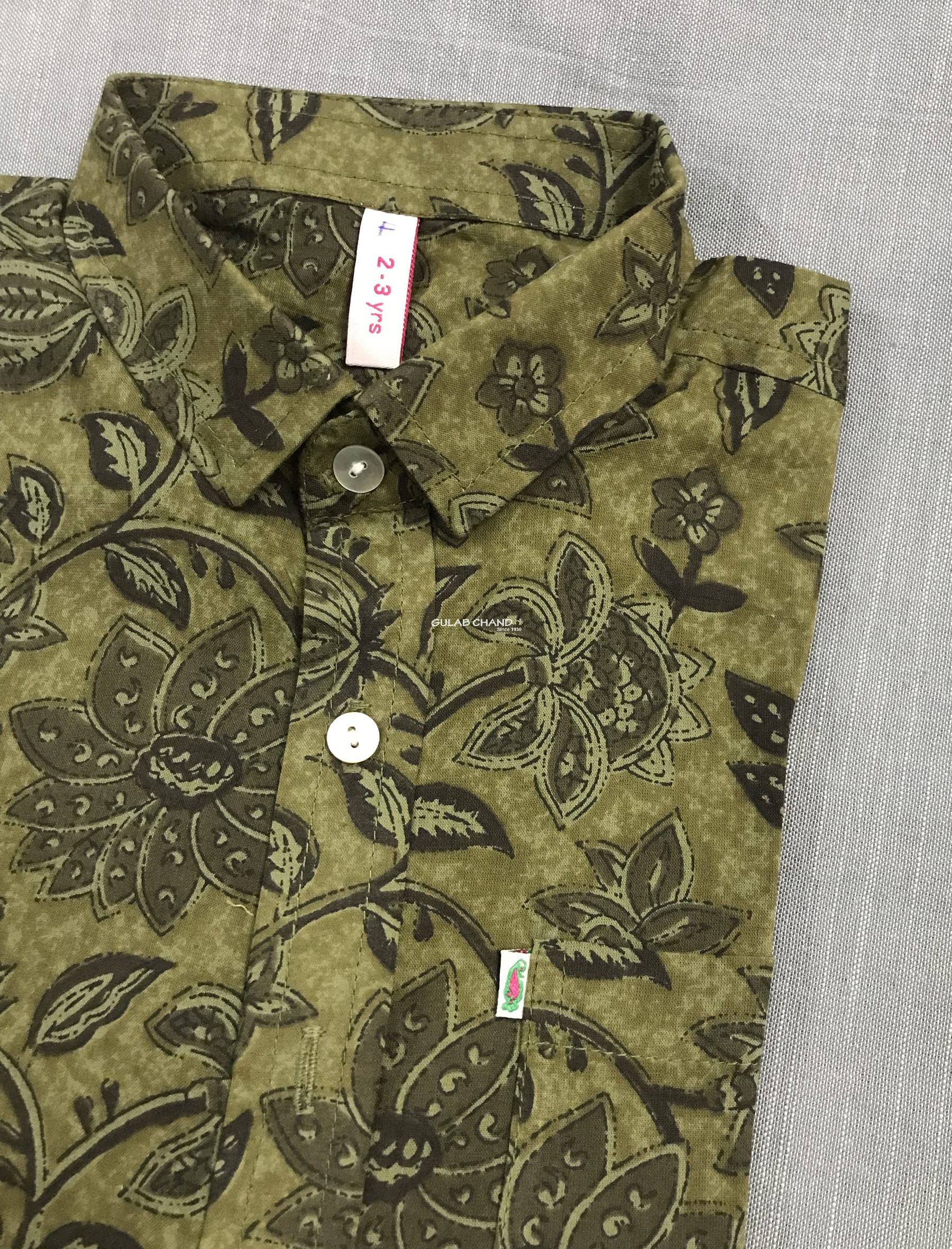 Printed Cotton Shirt For Kids