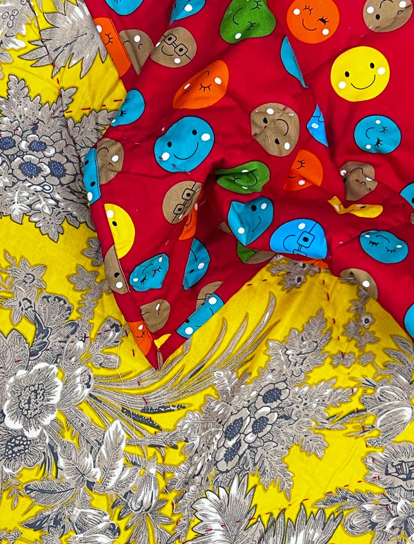 Hand Block Printed Cotton Quilt For Kid