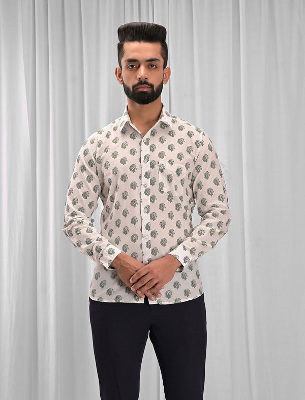 Cotton Printed Full Sleeves Shirt