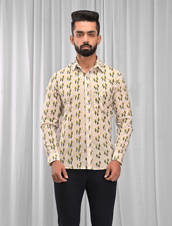Cotton Printed Full Sleeves Shirt