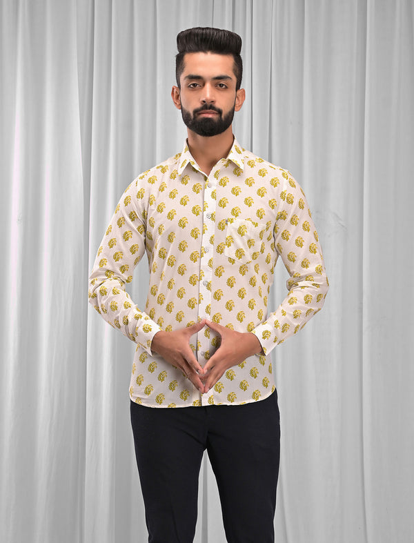 Cotton Printed Full Sleeves Shirt