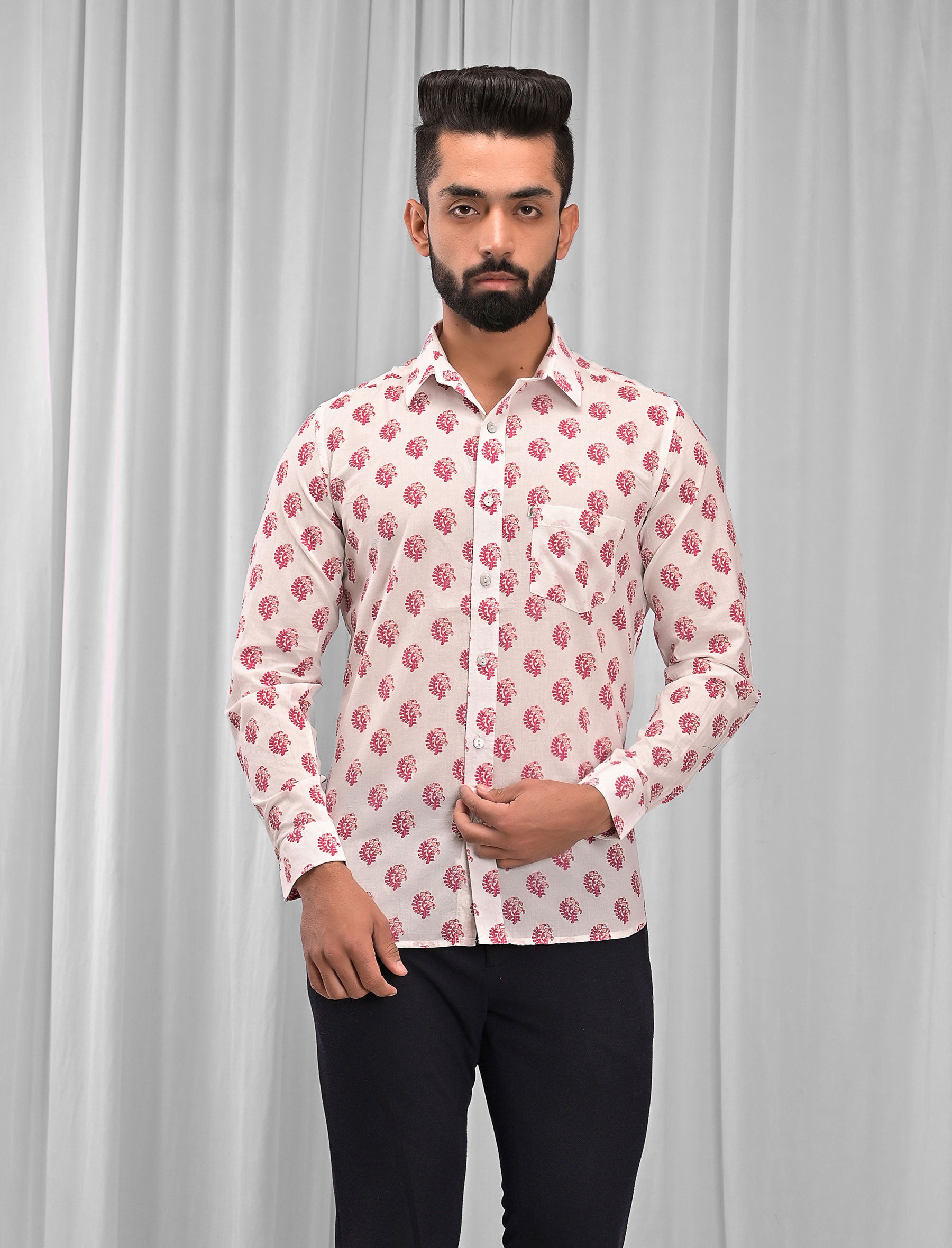 Cotton Printed Full Sleeves Shirt