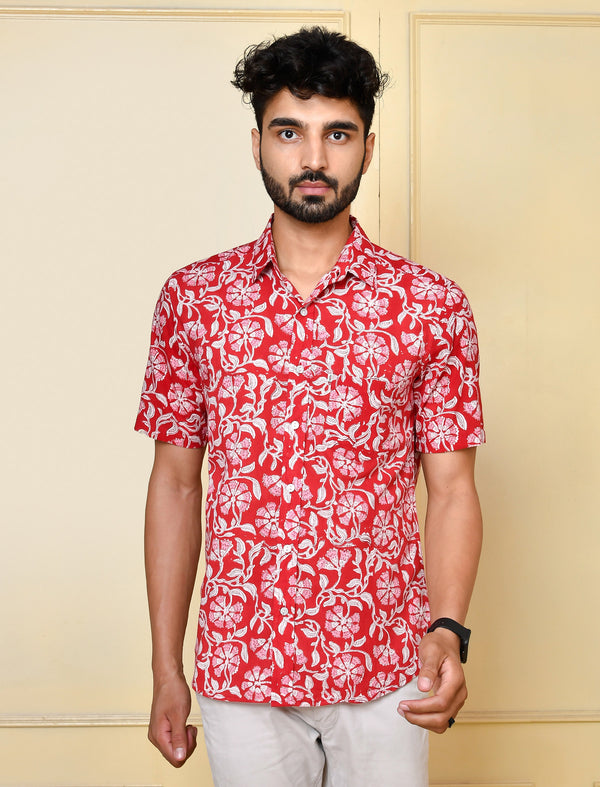 Cotton Printed Half Sleeves Shirt