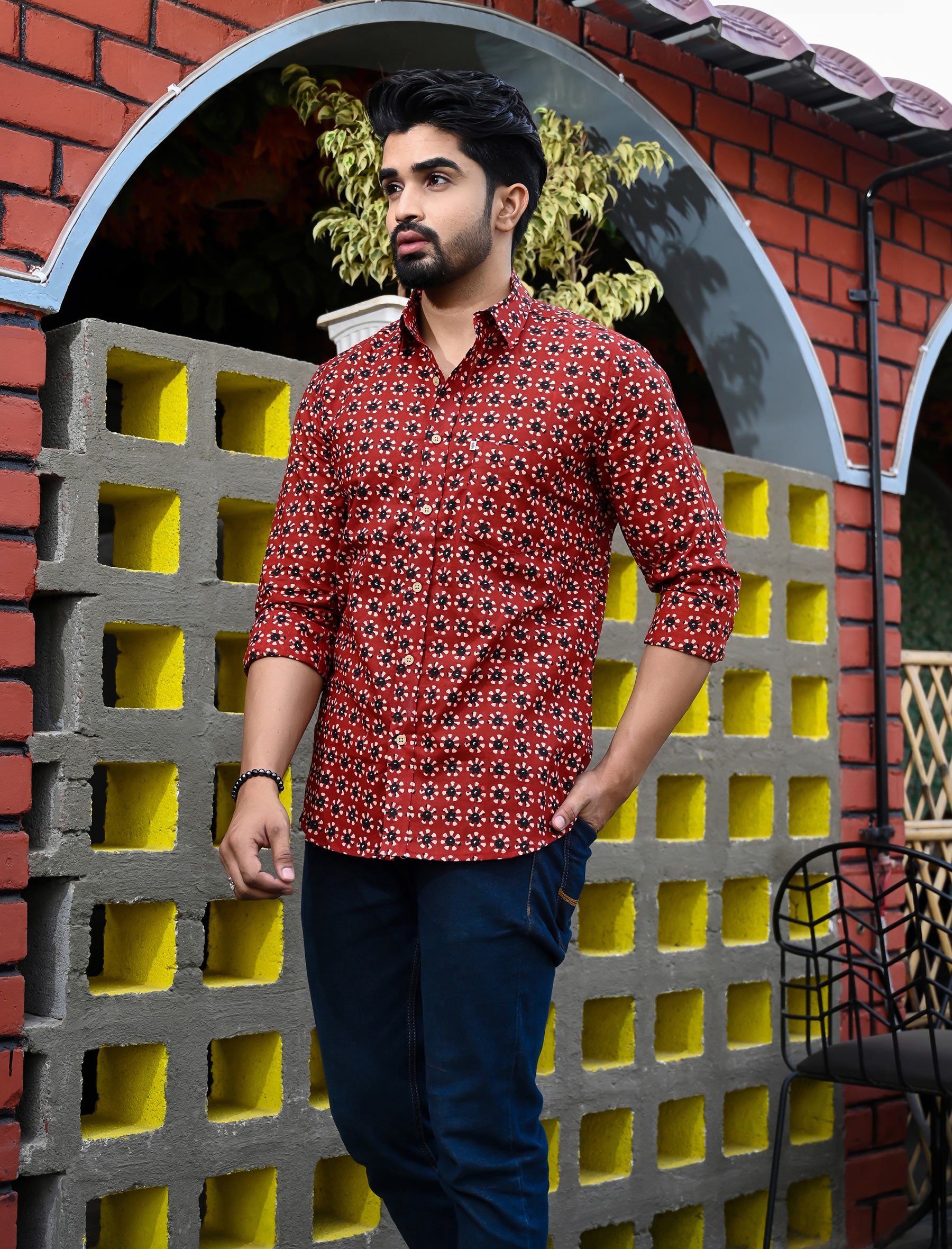 Cotton Printed Full Sleeves Shirt