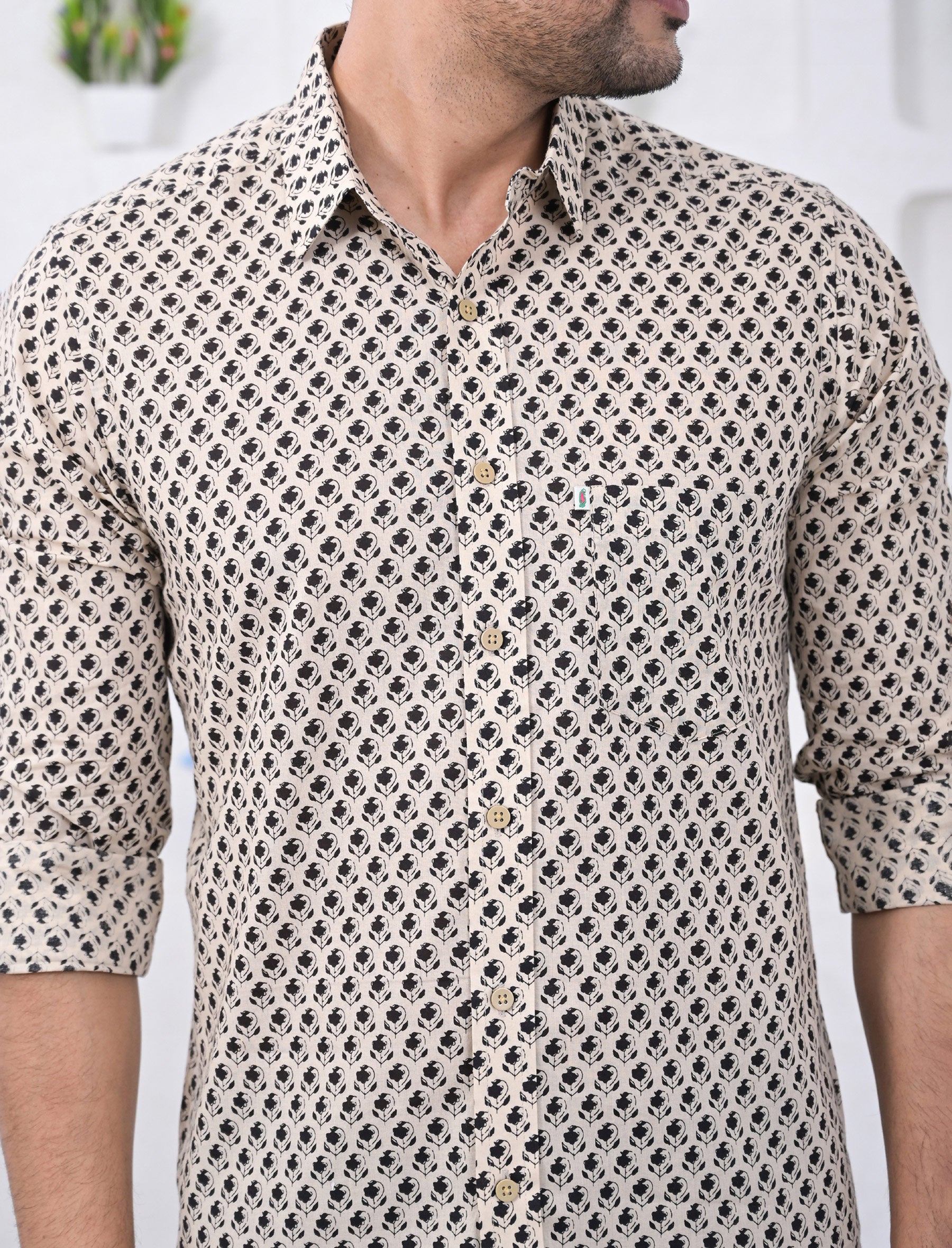 Cotton Printed Full Sleeves Shirt