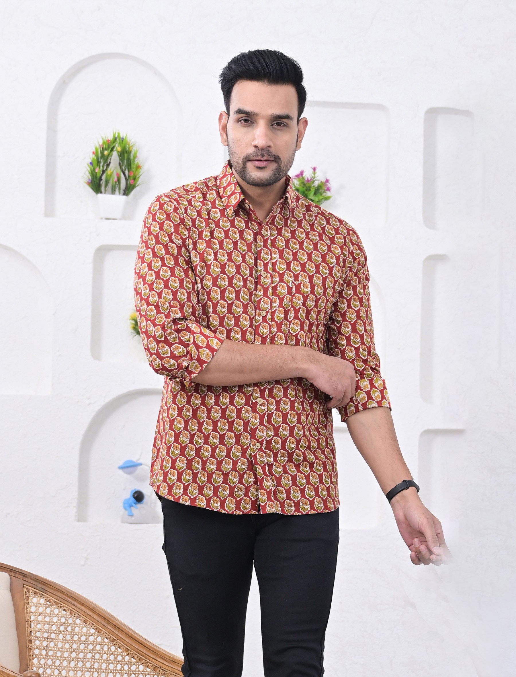 Cotton Printed Full Sleeves Shirt