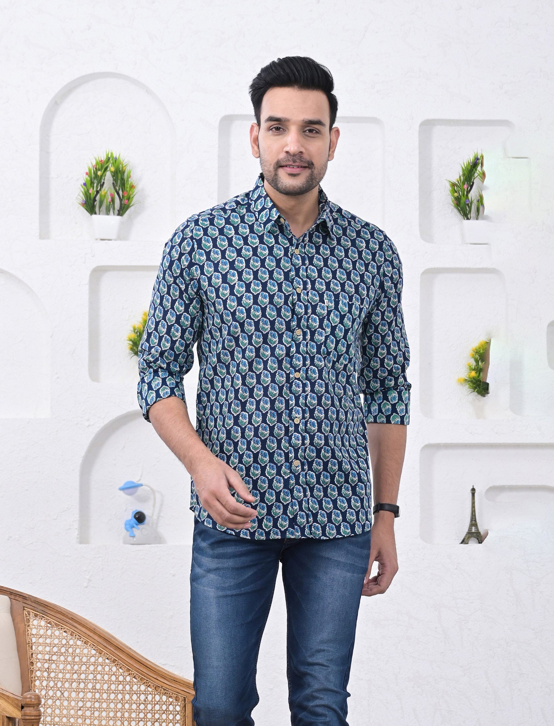 Cotton Printed Full Sleeves Shirt