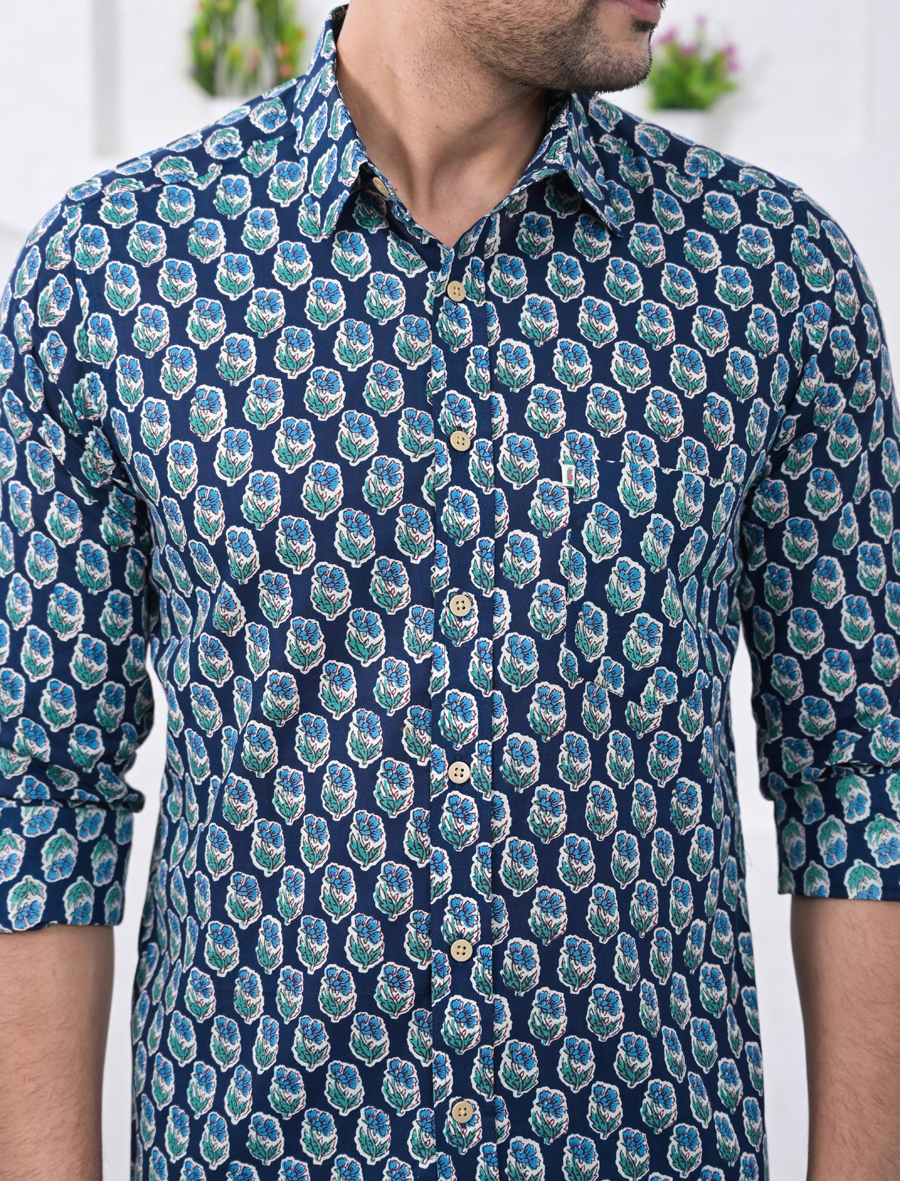 Cotton Printed Full Sleeves Shirt