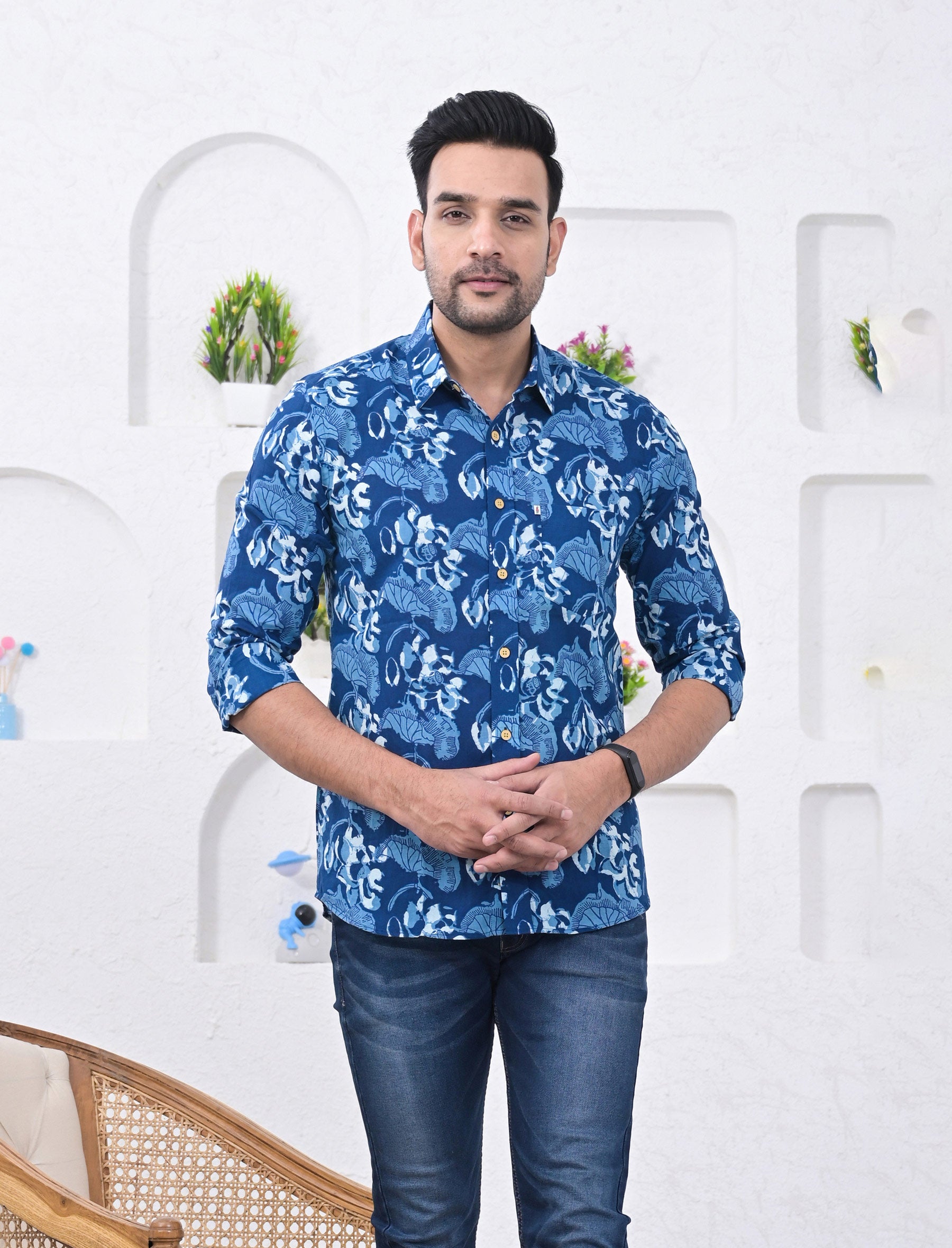 Cotton Printed Full Sleeves Shirt