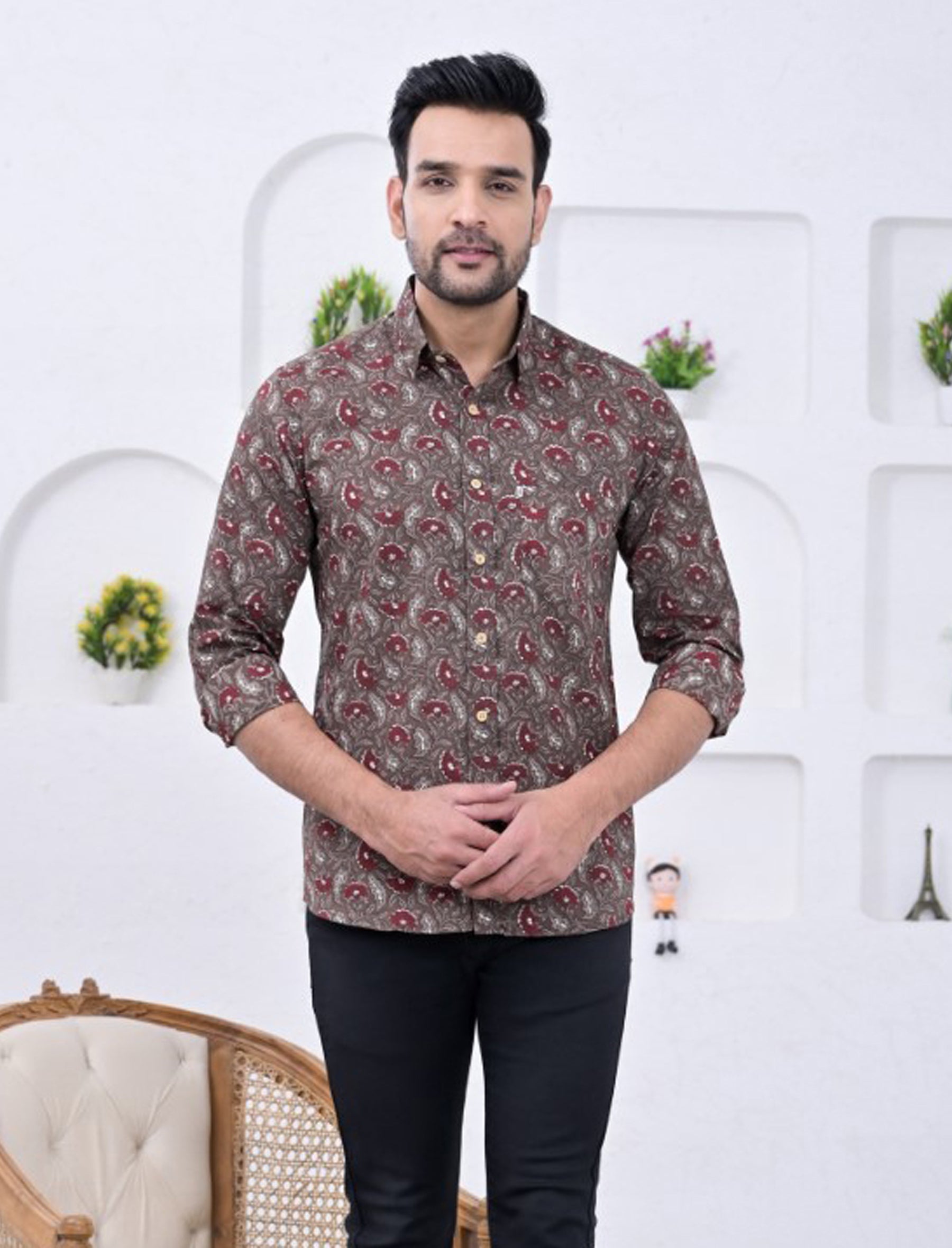 Cotton Printed Full Sleeves Shirt