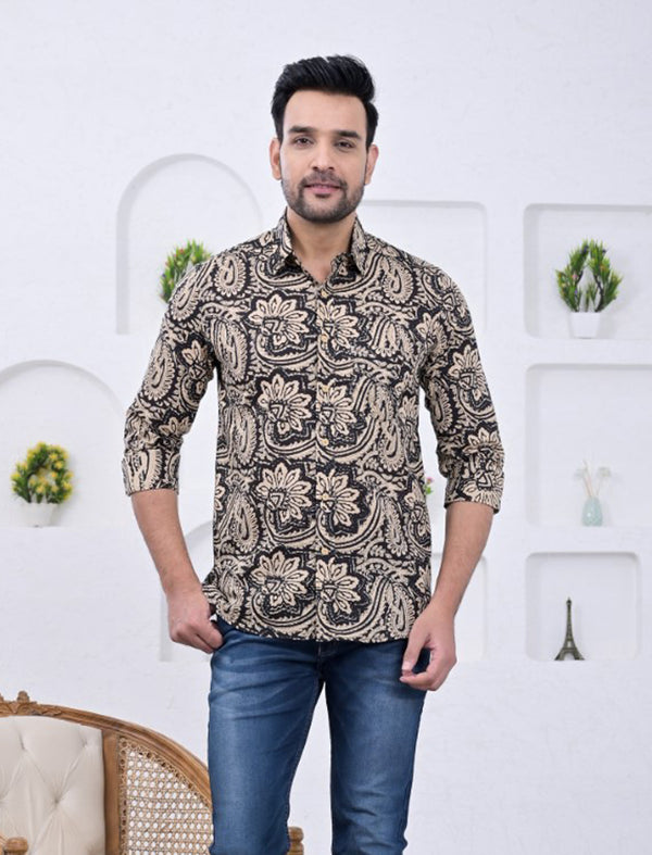 Cotton Printed Full Sleeves Shirt