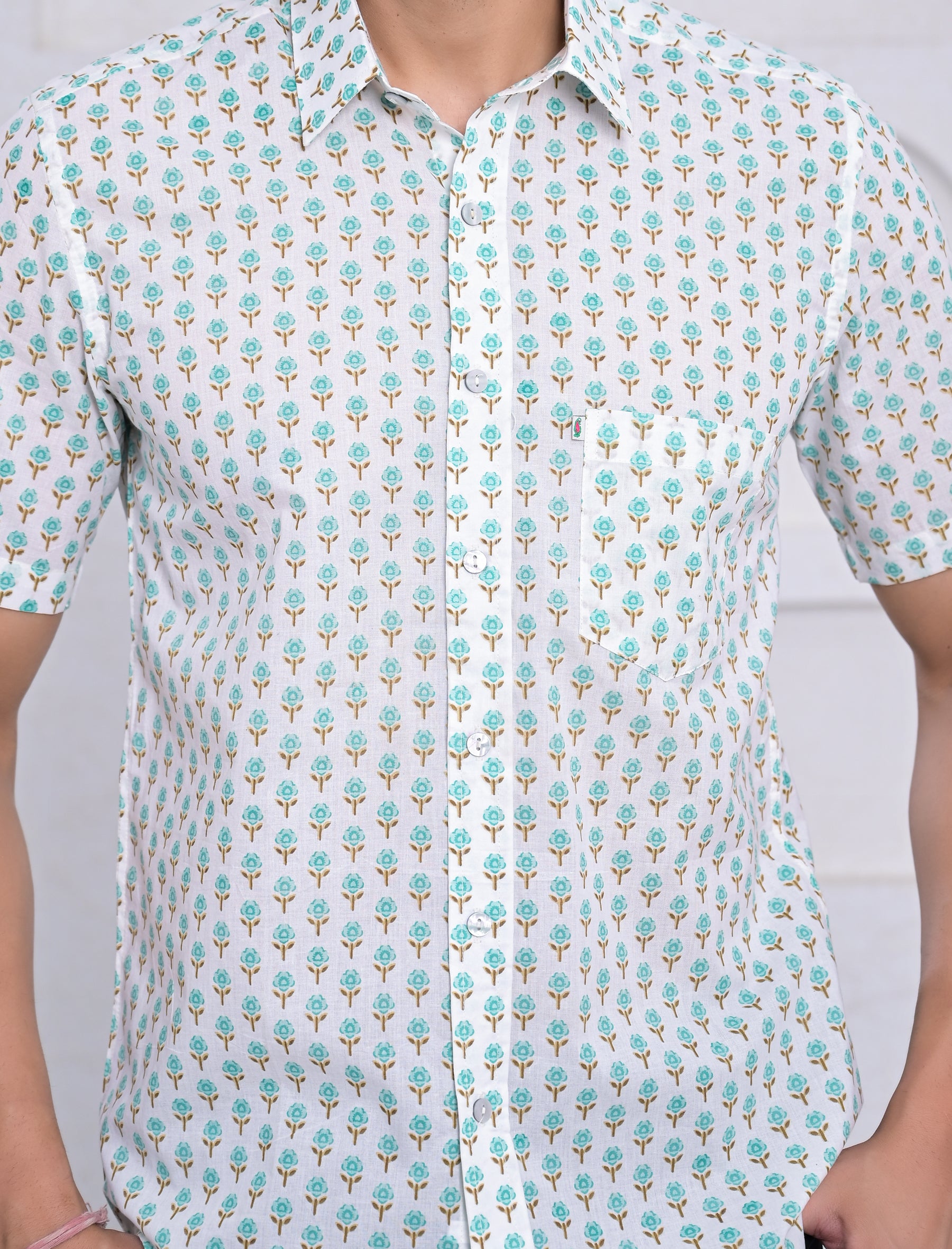 Cotton Printed Half Sleeves Shirt