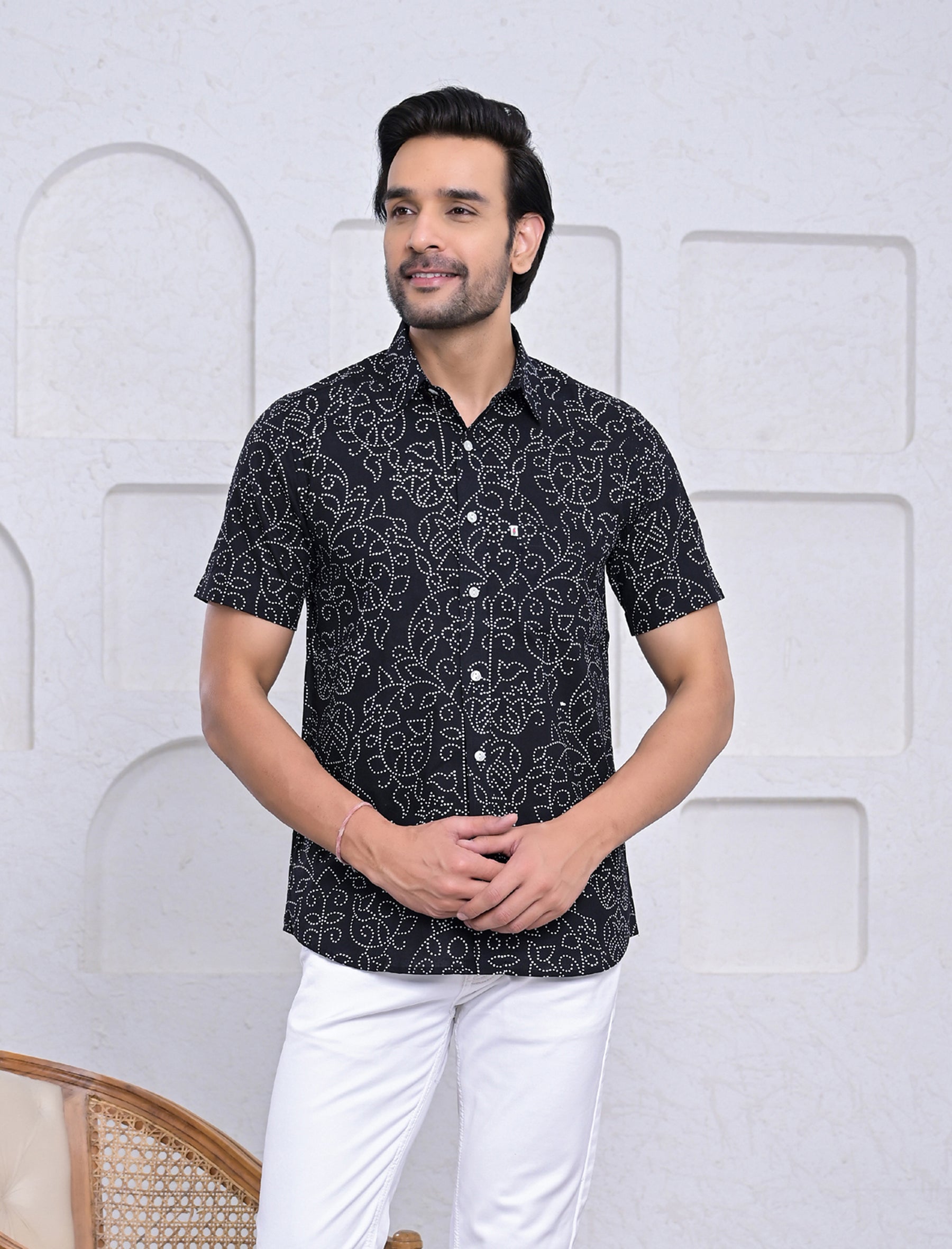 Cotton Printed Half Sleeves Shirt