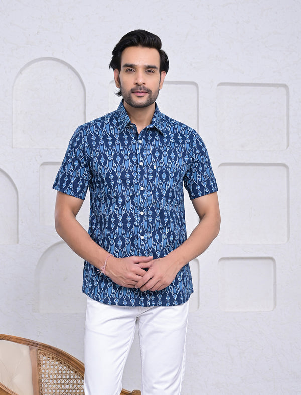 Cotton Printed Half Sleeves Shirt