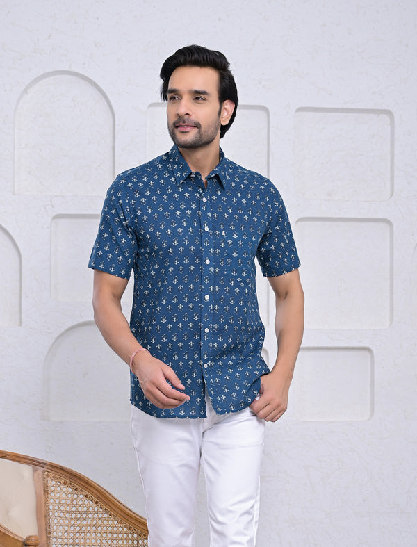 Cotton Printed Half Sleeves Shirt