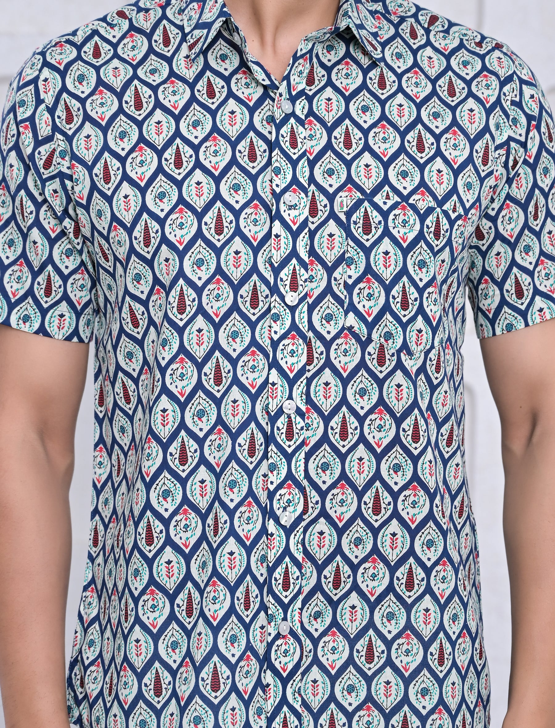 Cotton Printed Half Sleeves Shirt