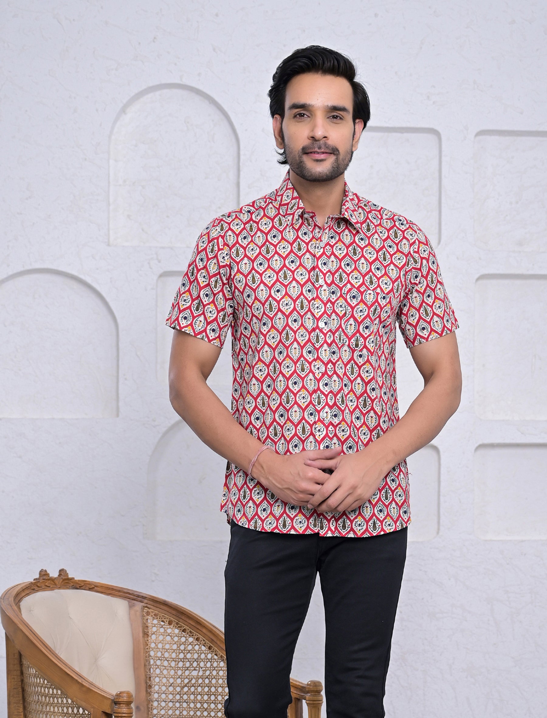 Cotton Printed Half Sleeves Shirt