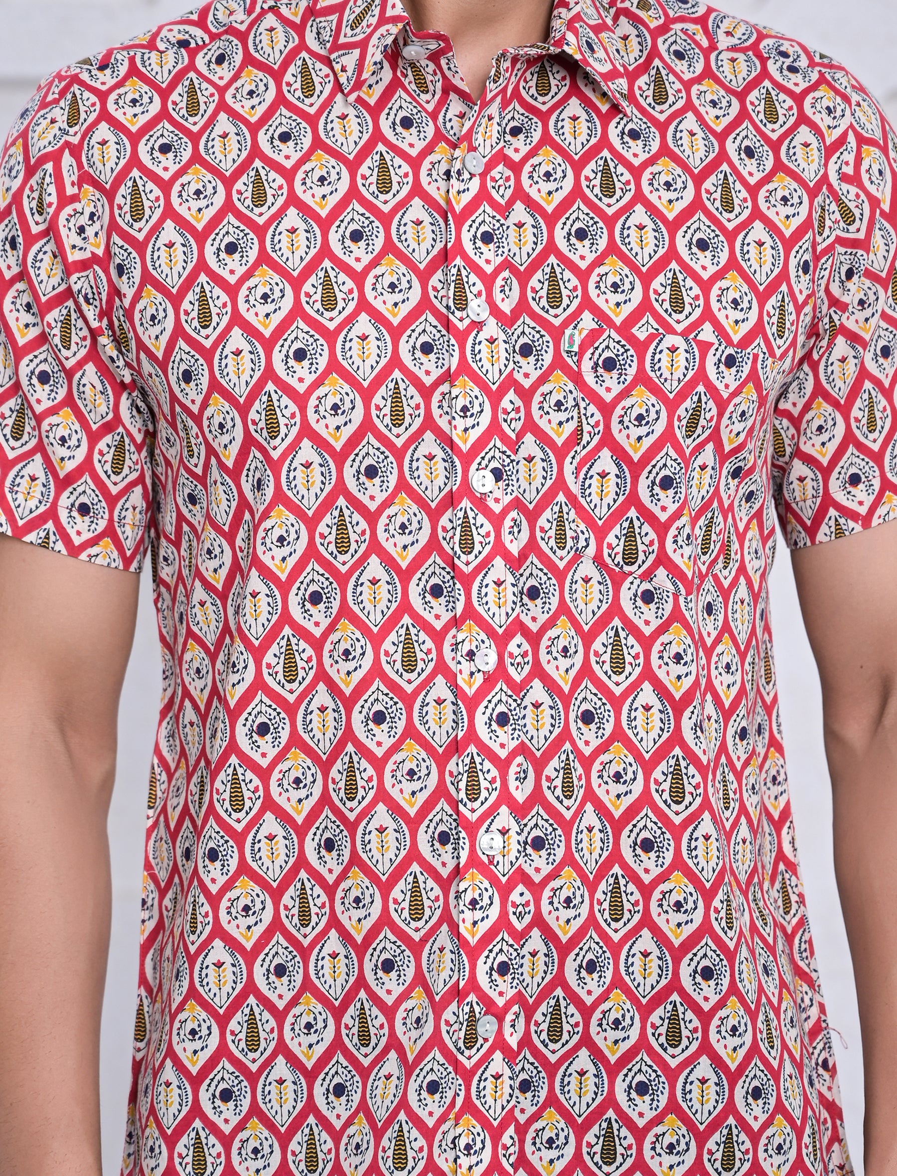 Cotton Printed Half Sleeves Shirt