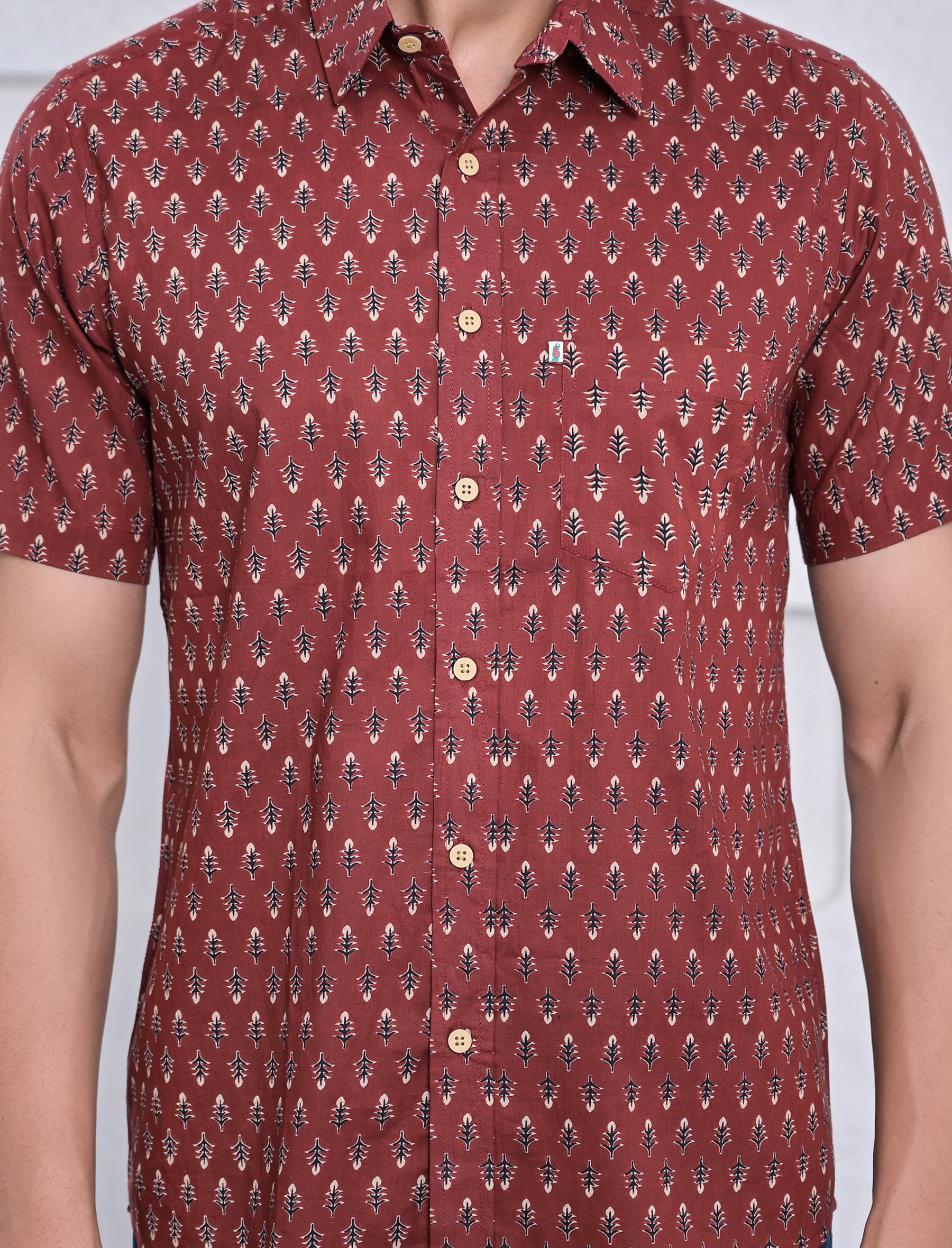 Cotton Printed Half Sleeves Shirt