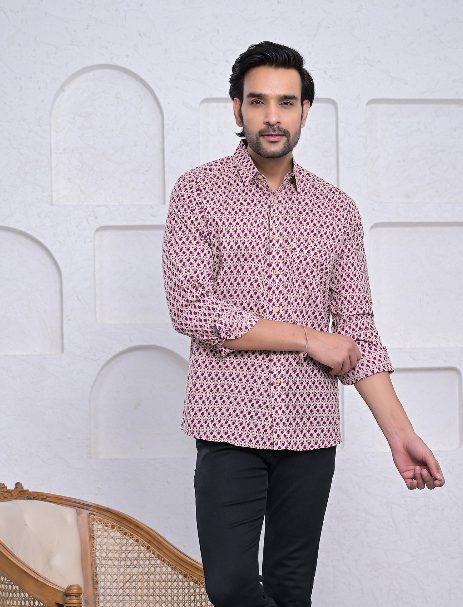 Cotton Printed Full Sleeves Shirt