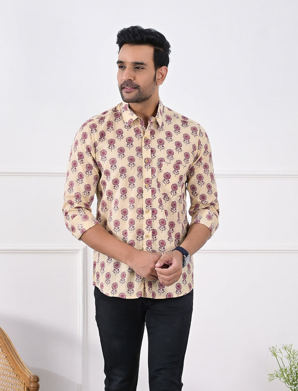 Cotton Printed Full Sleeves Shirt