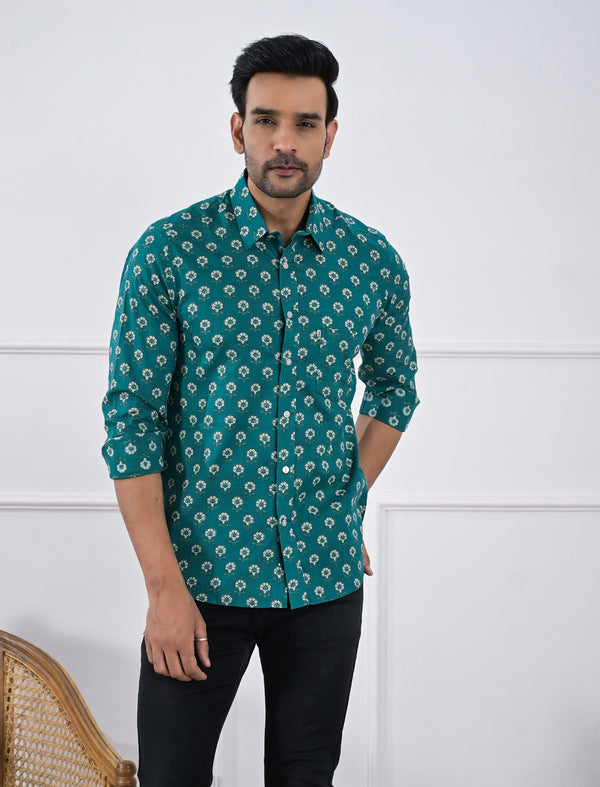 Cotton Printed Full Sleeves Shirt