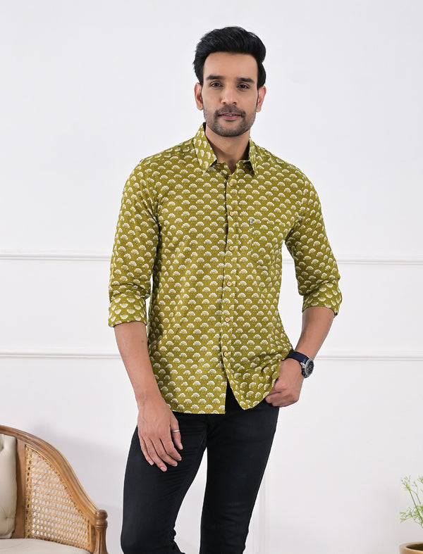 Cotton Printed Full Sleeves Shirt