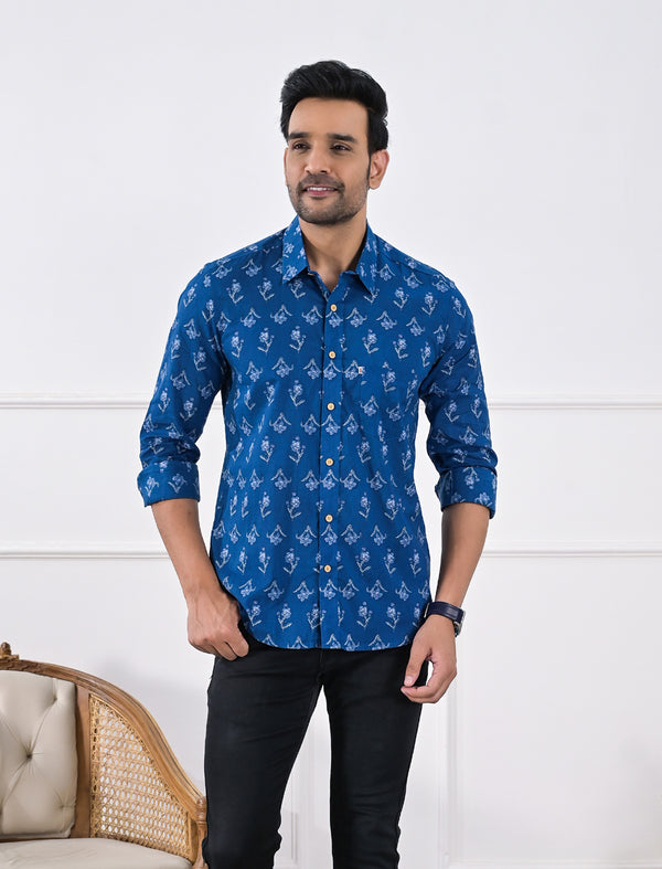 Cotton Printed Full Sleeves Shirt