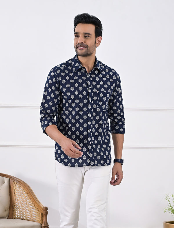 Cotton Printed Full Sleeves Shirt