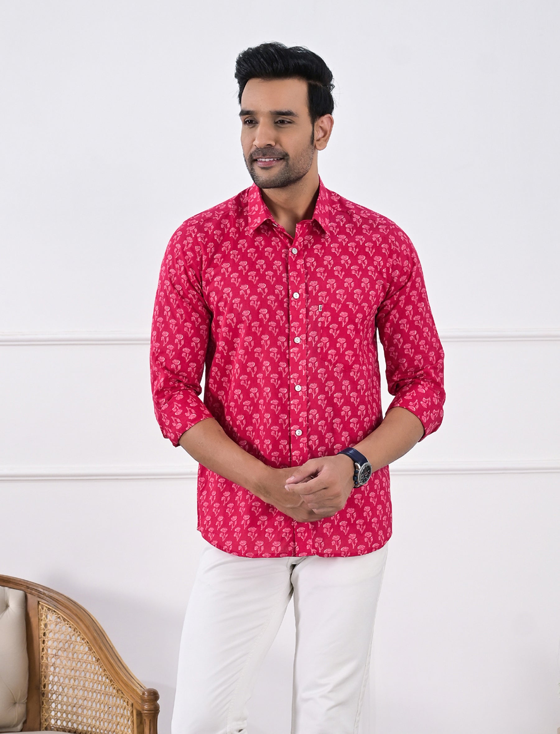 Cotton Printed Full Sleeves Shirt