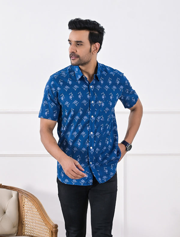 Cotton Printed Half Sleeves Shirt