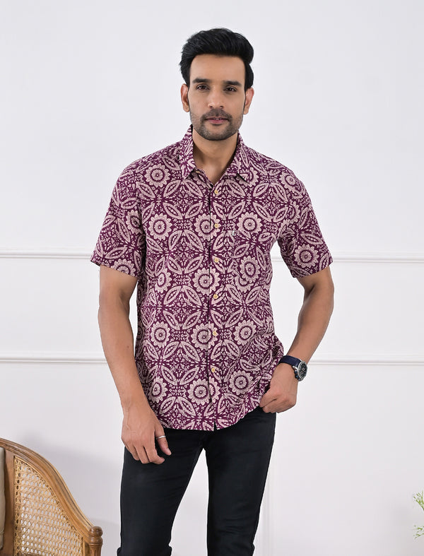 Cotton Printed Half Sleeves Shirt