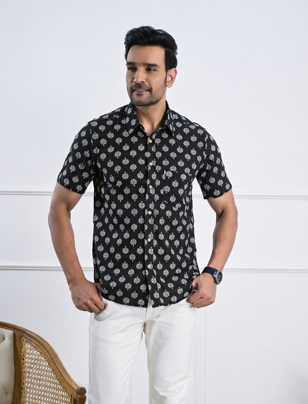 Cotton Printed Half Sleeves Shirt