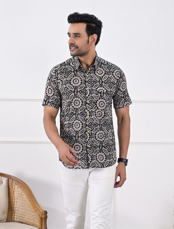 Cotton Printed Half Sleeves Shirt