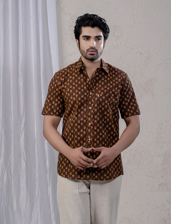 Cotton Printed Half Sleeves Shirt