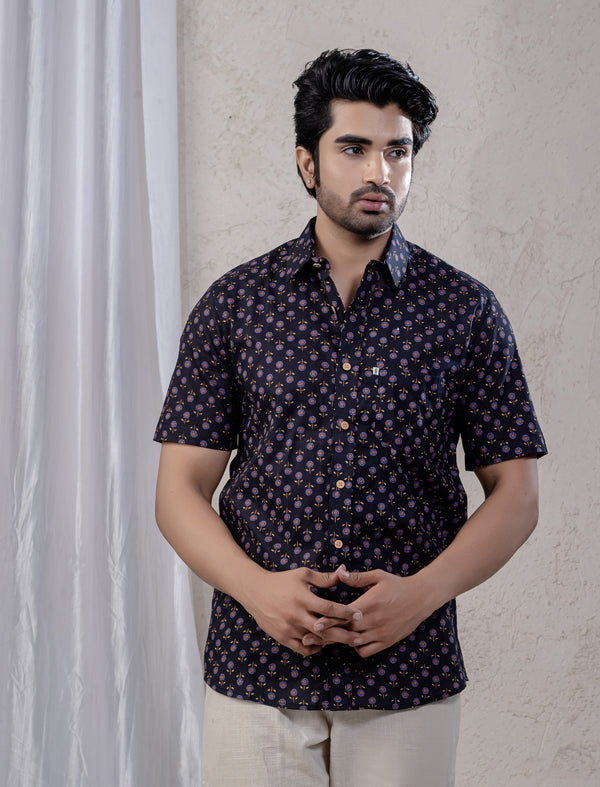 Cotton Printed Half Sleeves Shirt