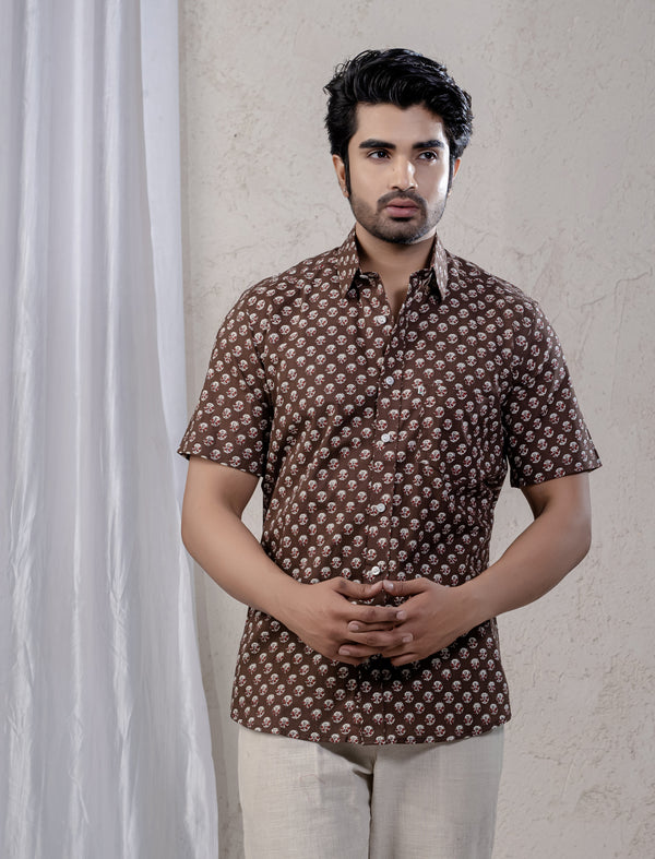 Cotton Printed Half Sleeves Shirt