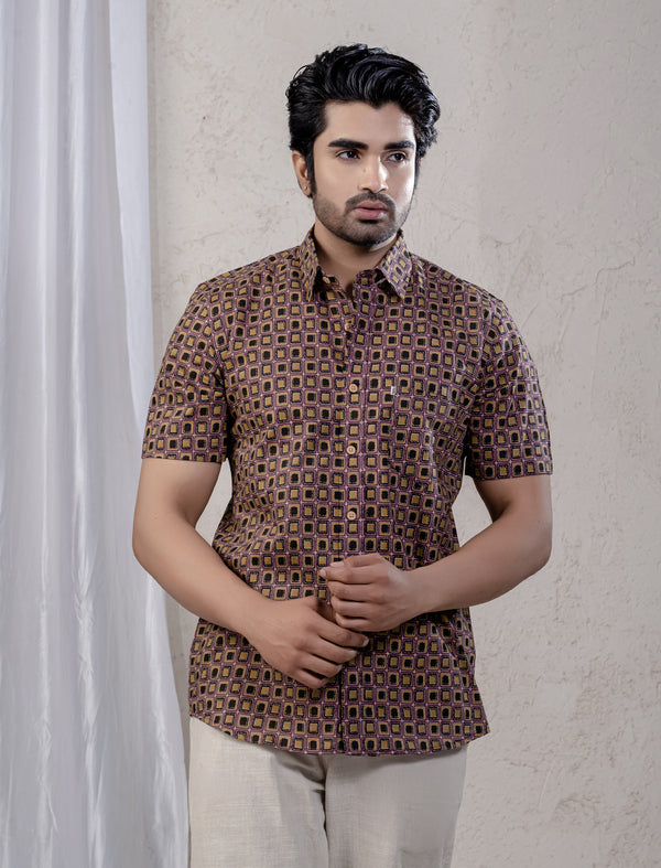 Cotton Printed Half Sleeves Shirt