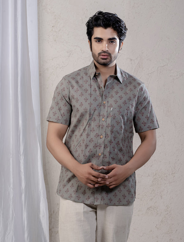 Cotton Printed Half Sleeves Shirt