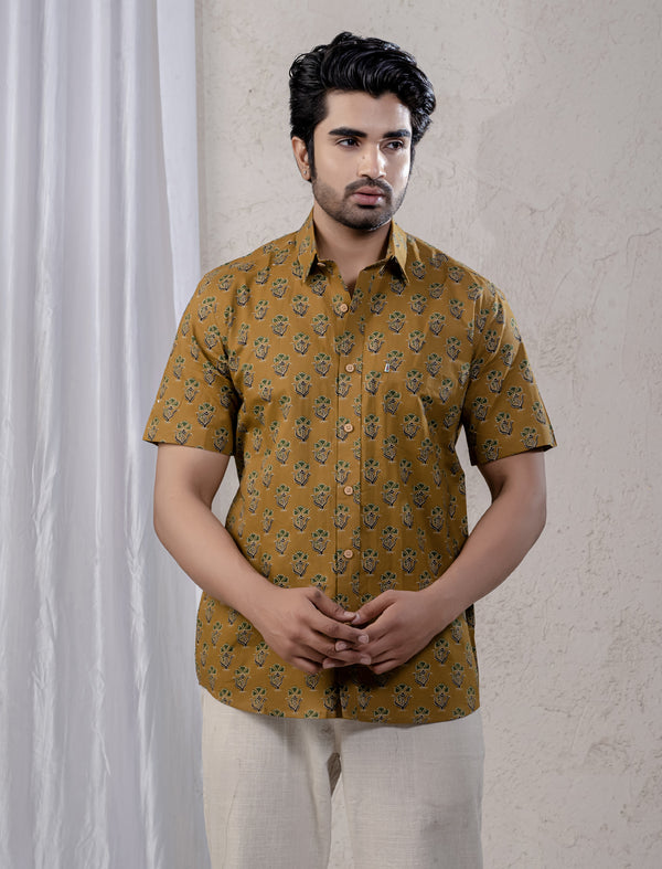 Cotton Printed Half Sleeves Shirt