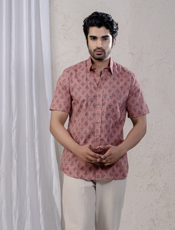 Cotton Printed Half Sleeves Shirt