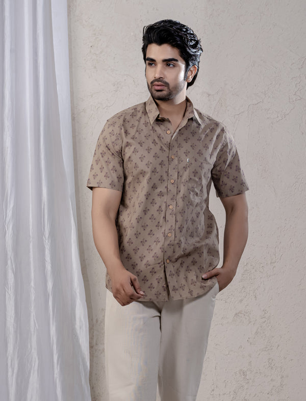 Cotton Printed Half Sleeves Shirt