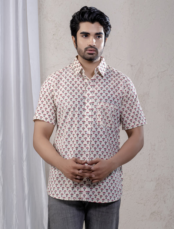 Cotton Printed Half Sleeves Shirt